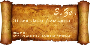 Silberstein Zsuzsanna névjegykártya